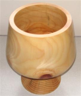 Monkey puzzle tree vessel by Pat Hughes